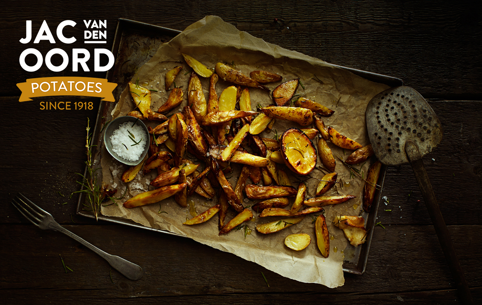 Reclamefotografie oven aardappels traybake