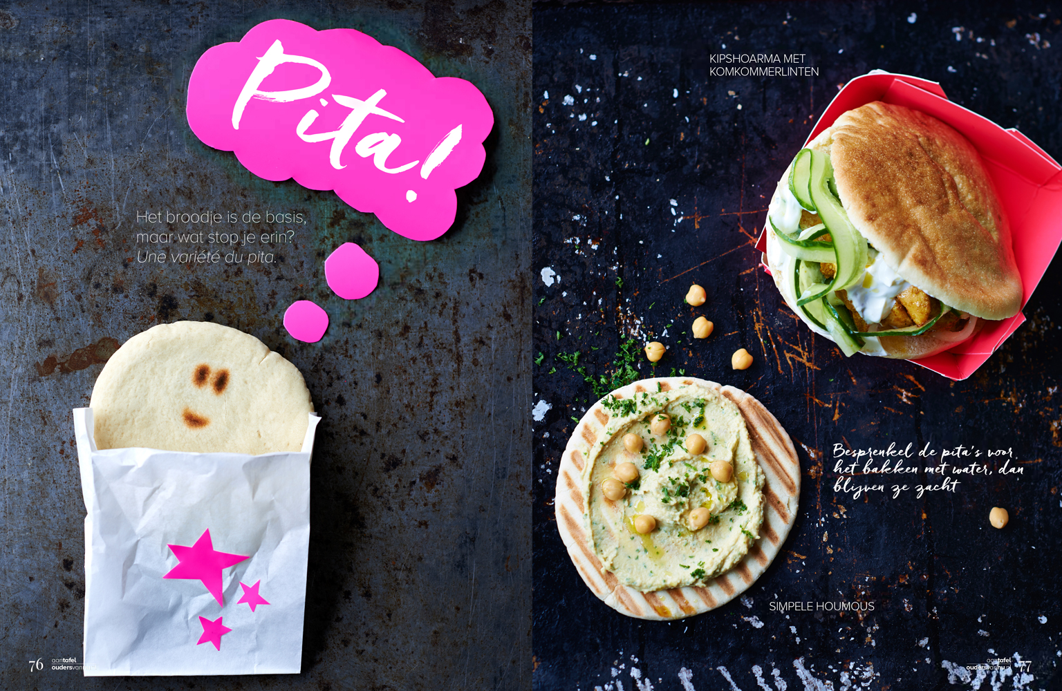 Lifestyle fotografie pita broodje