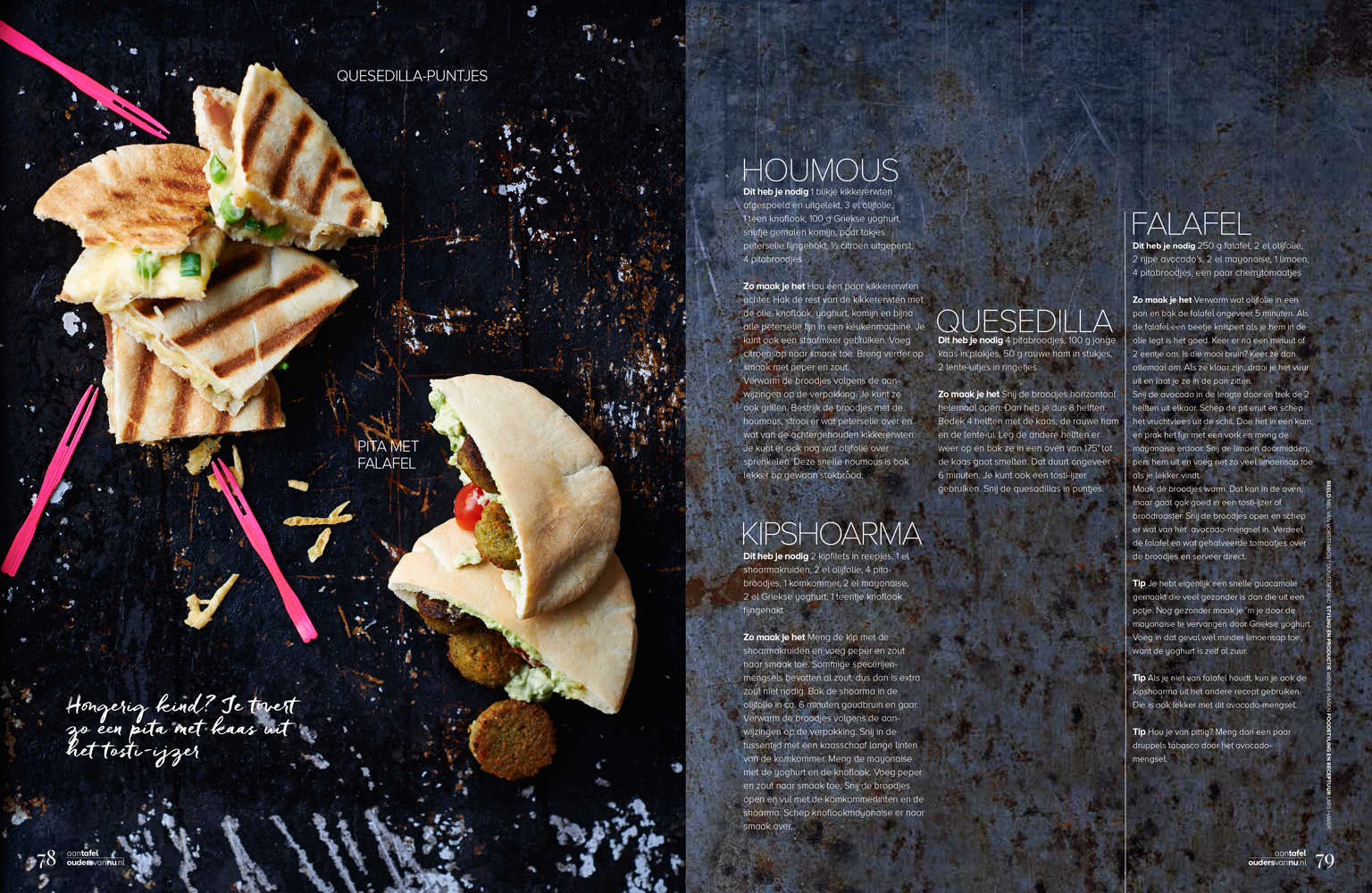 Lifestyle fotografie Pitabroodje variatie shoarma