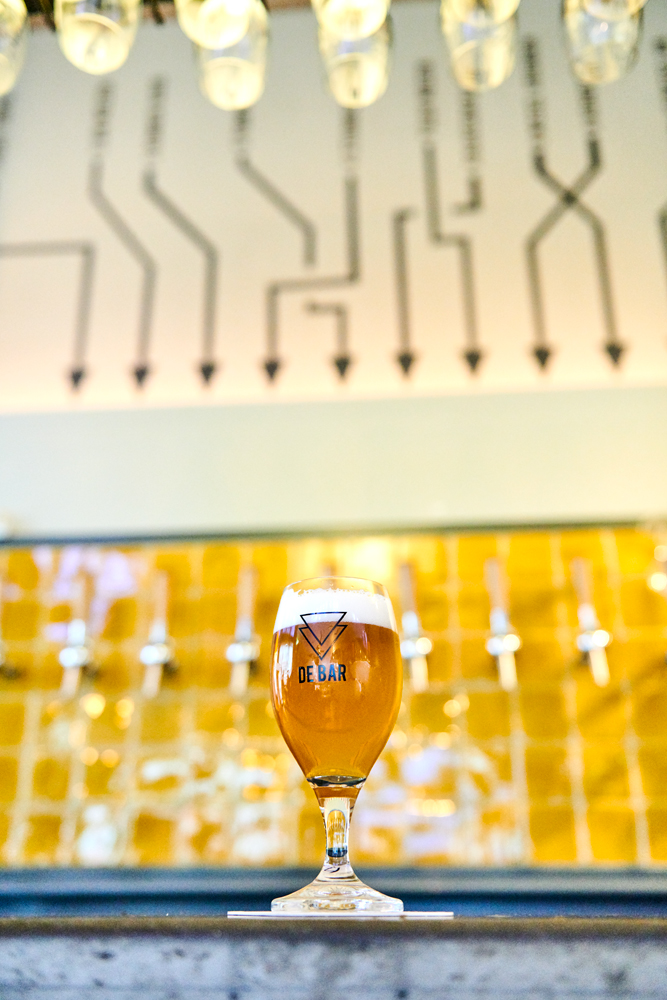 Food fotografie bierglas op de bar