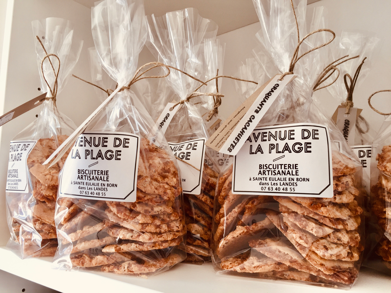 Food fotografie koekjes in plastic zakjes