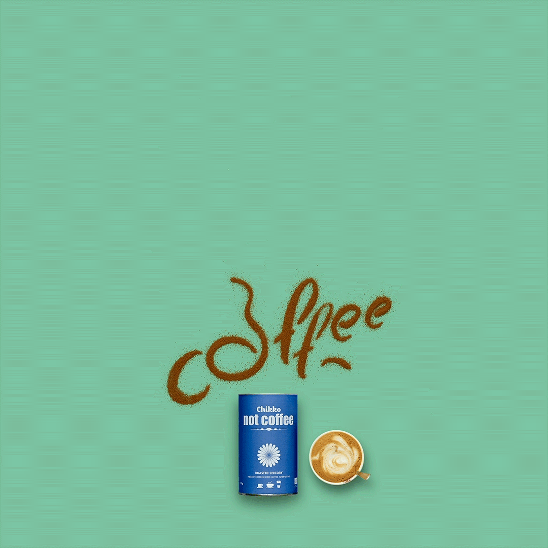 Reclamefotografie cafeïnevrije koffie Chikko not coffee