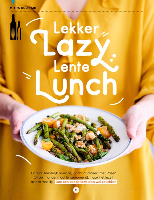 Foodfotografie asperges lunch in kleurrijke sfeer  - bekijk ons portfolio