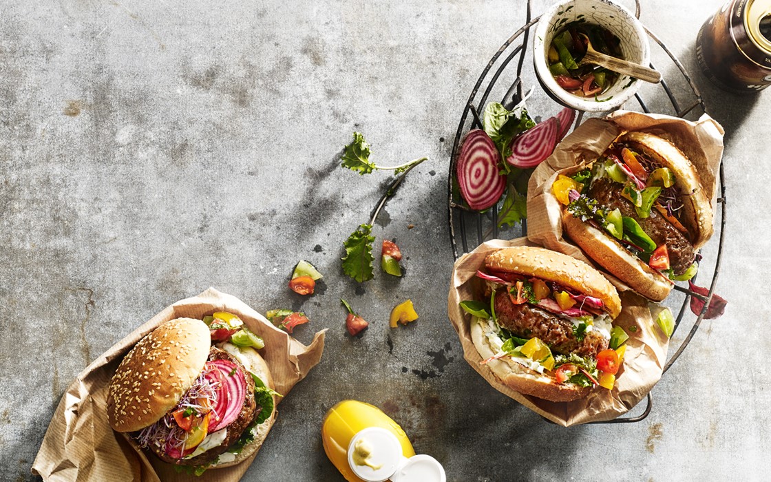 Foodfotografie complete hamburgers in lichte sfeer - bekijk ons portfolio