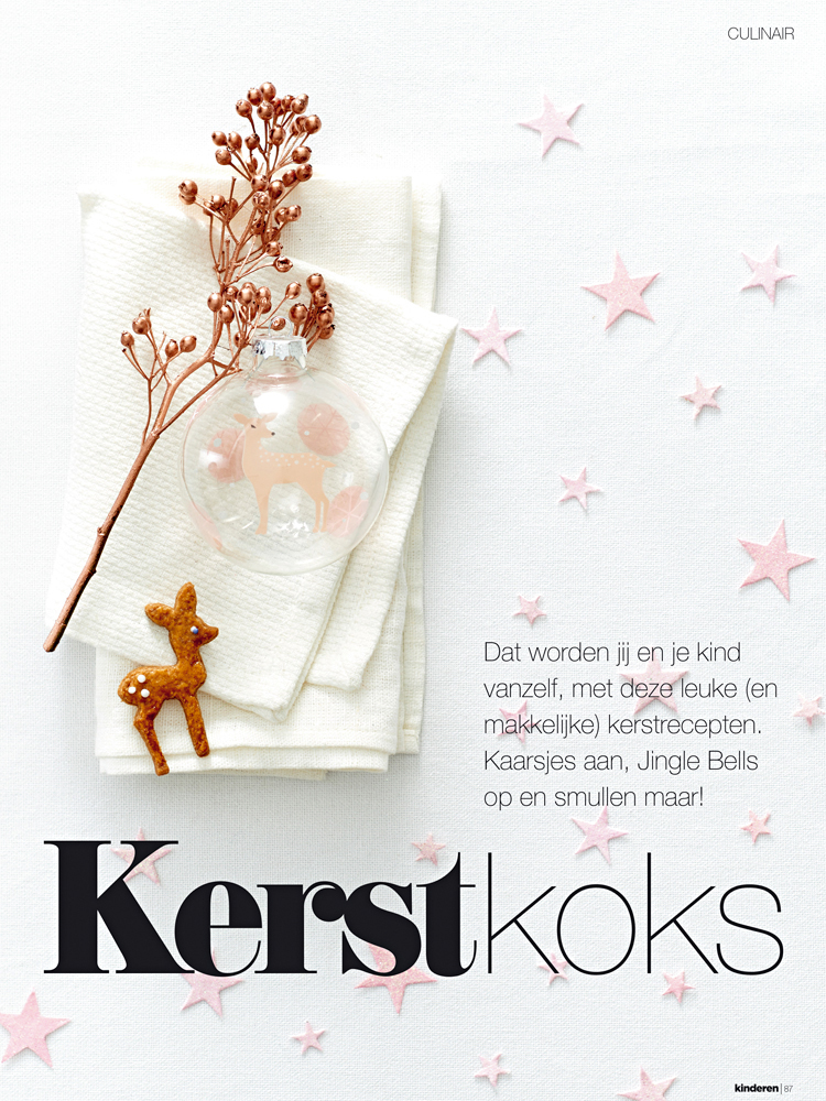 Lifestyle fotografie kerstkoekje hertjesvorm