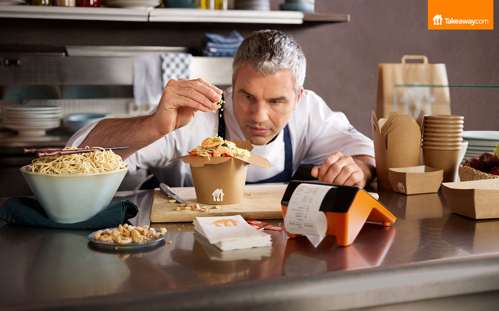 Reclamefotografie takeaway noodle box 