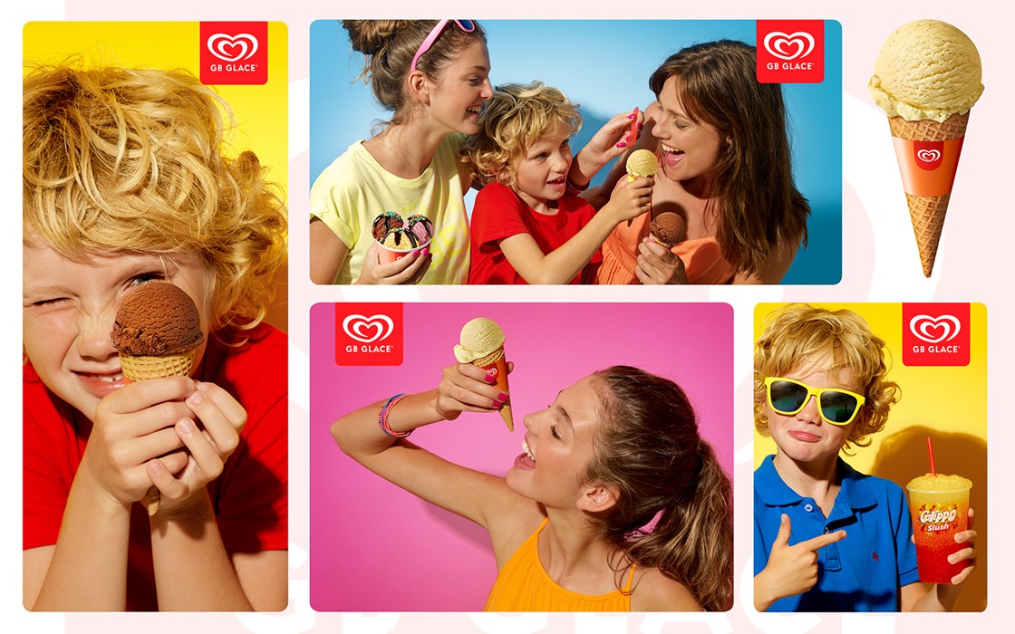 Reclamefotografie Ola ijsjes zomer in kleurrijke sfeer - bekijk ons portfolio