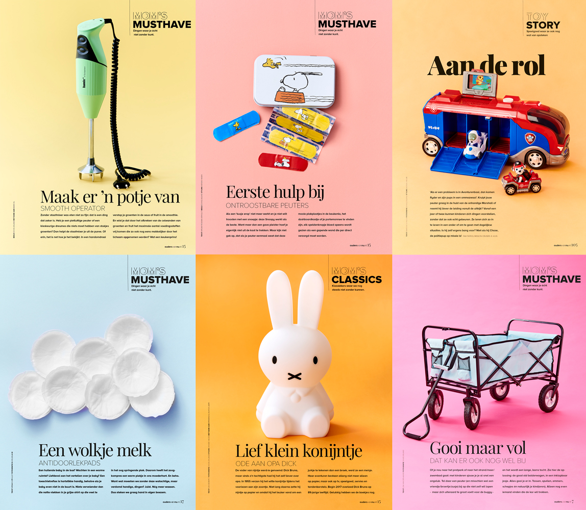 Reclamefotografie Mom's musthaves voor Ouders van Nu
