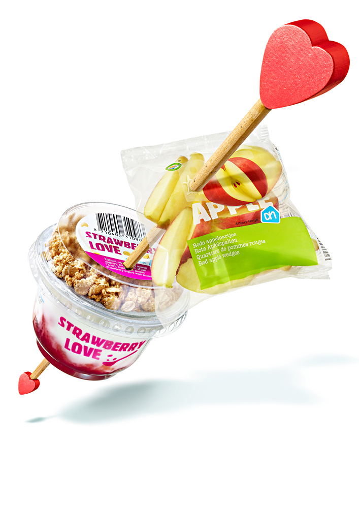 Reclamefotografie AH to go Yoghurt Cruesli en fruit 