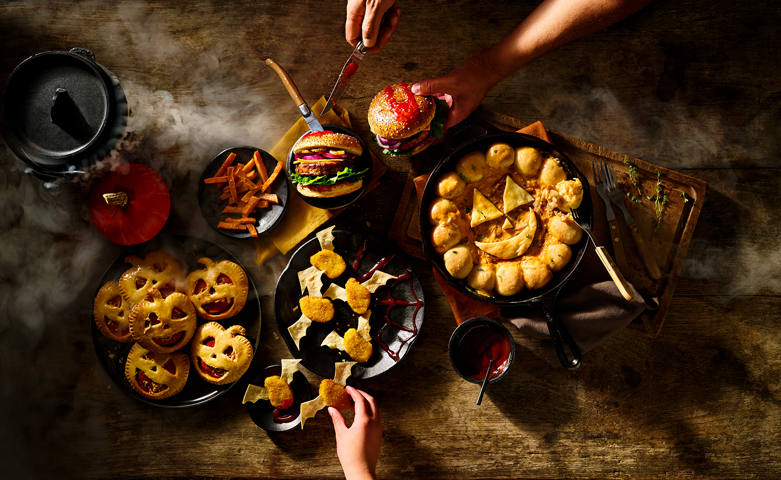 Lifestyle fotografie Halloween gerechten