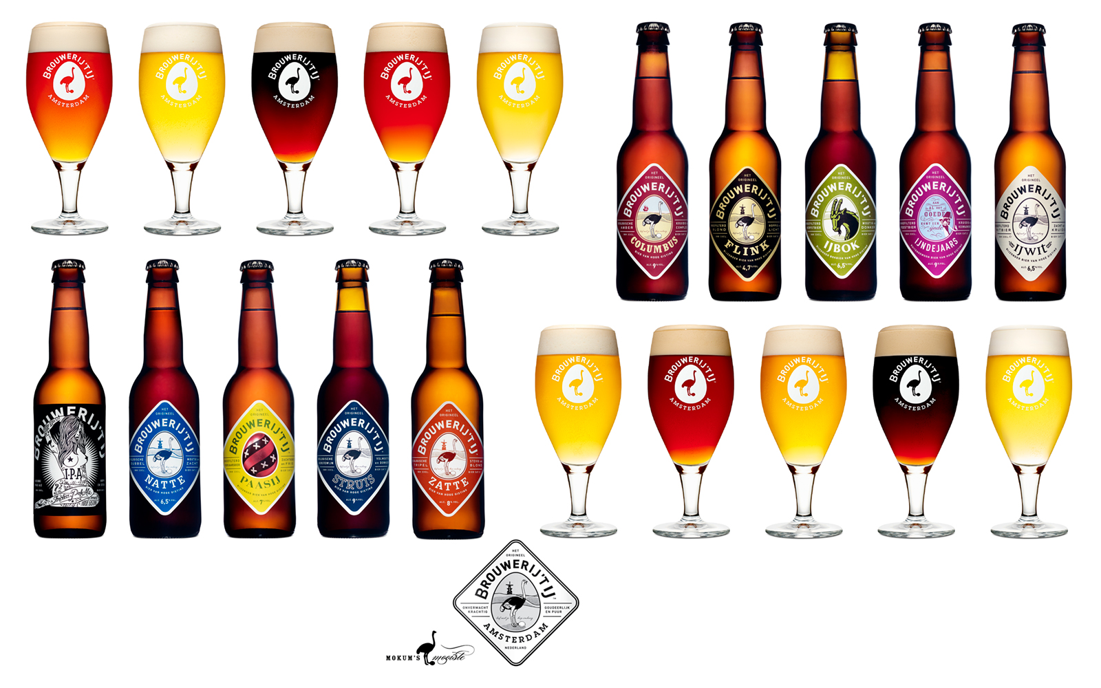 Reclamefotografie Brouwerij 't Ij bier assortiment