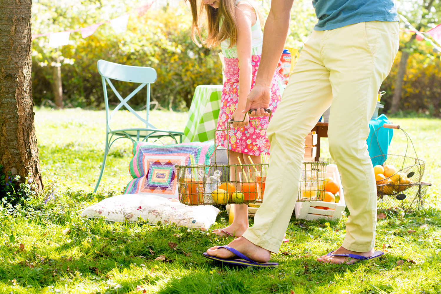 Lifestyle fotografie buiten picknick