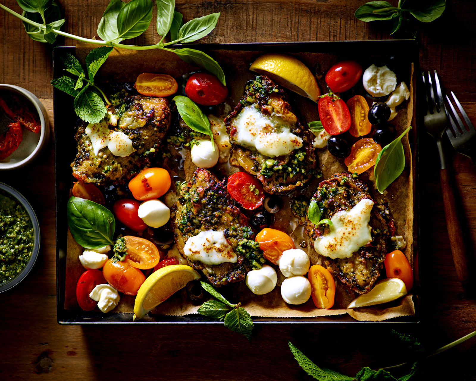 Food fotografie  Vegatarische Kip Pesto Lidl Duivelseiland