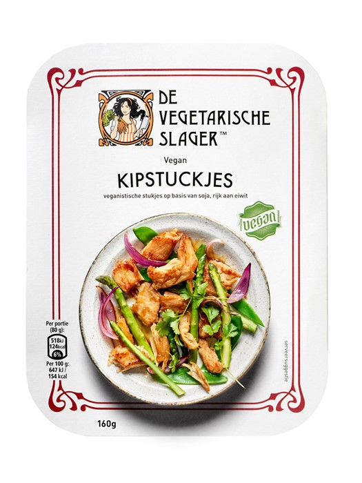 Food Fotografie Kipstuckjes Verpakking De Vegatarische Slager Duivelseiland